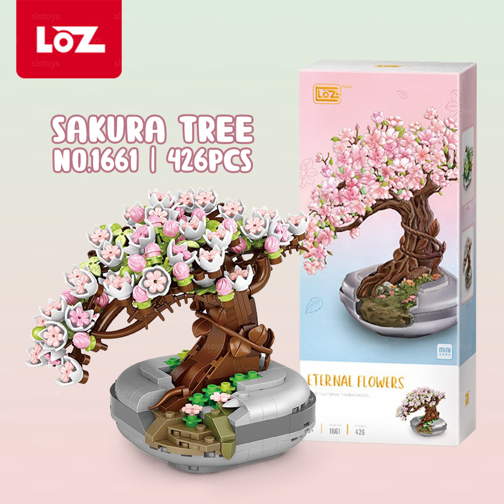 LOZ IDEAS Block Little Bonsai Series Flower Succulent Plant Dual Colour  Building