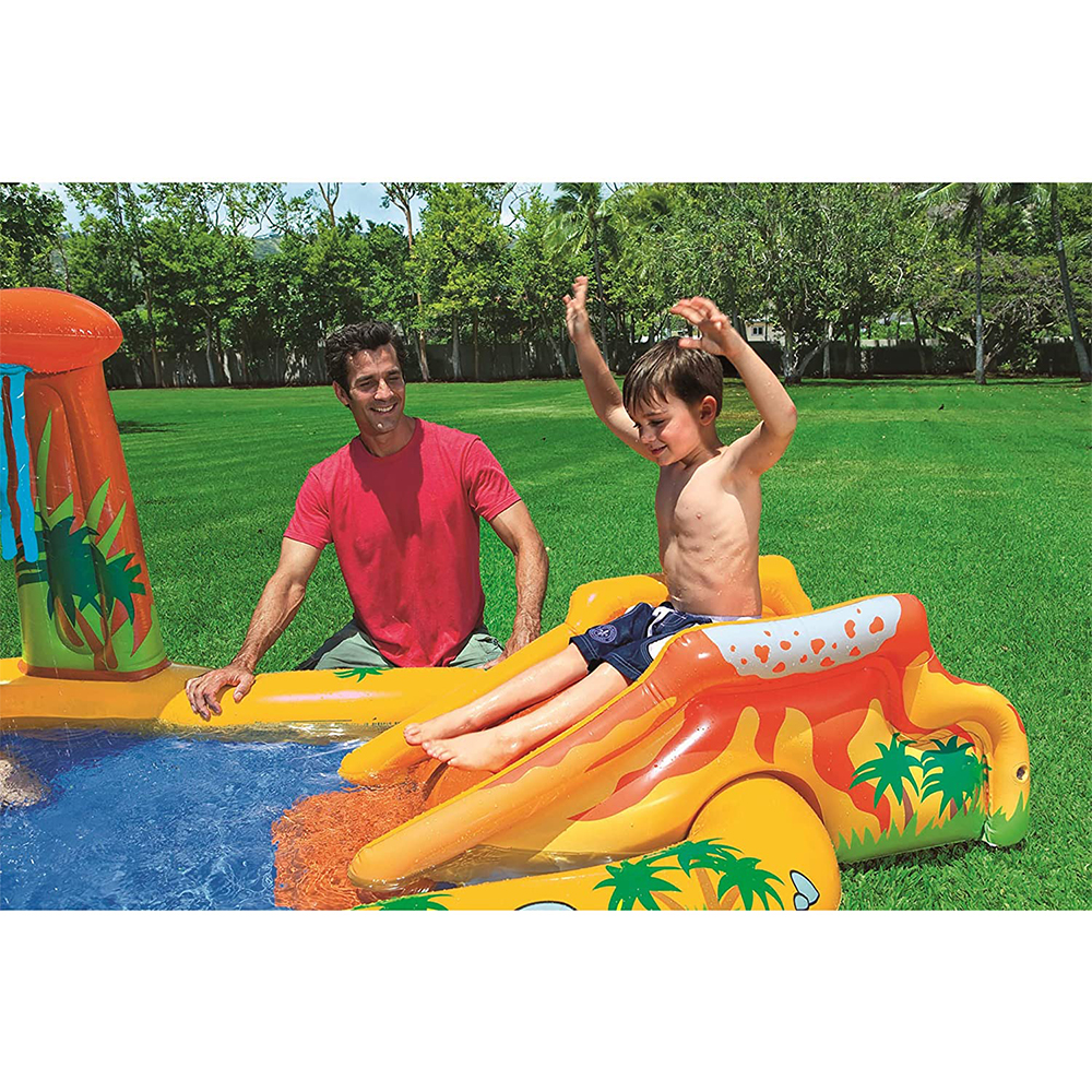 Water Slide Dino Pool Costco Inflatable Swimming Pool Intex