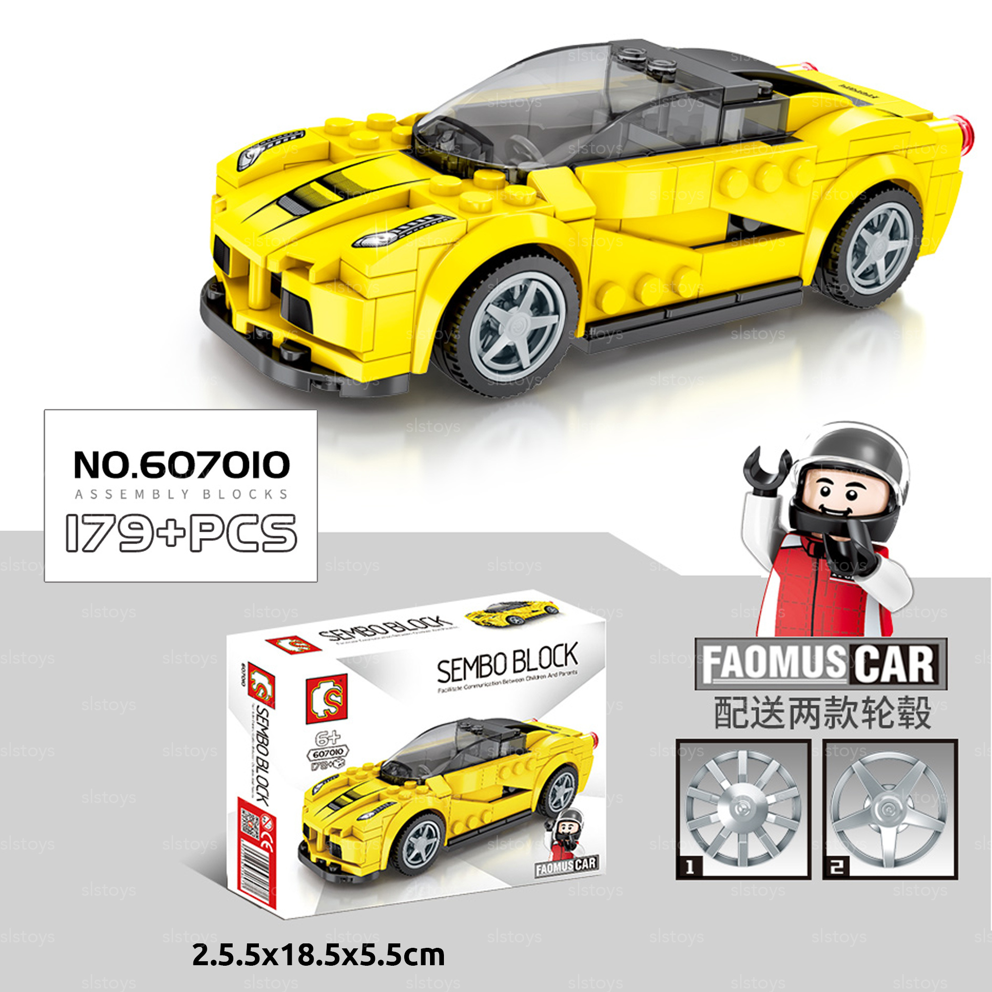 Buy Slstoys [Free Minifigure] Sembo Block 607009 607010 607011