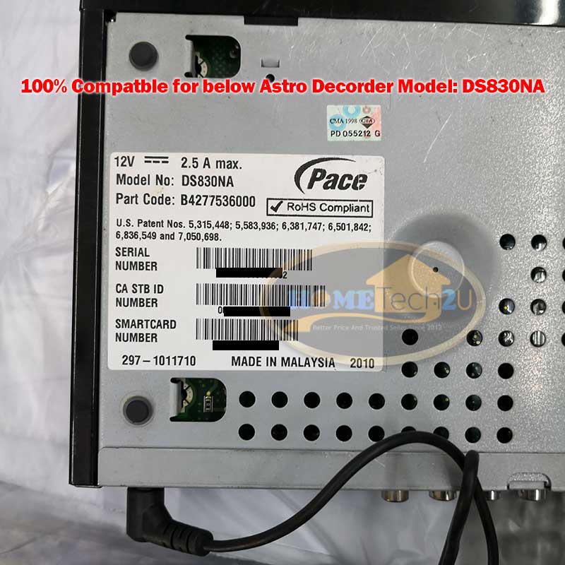 Buy Hometech2u ORIGINAL ASTRO BEYOND POWER ADAPTER 12V 2.5A EADP-30MB ...