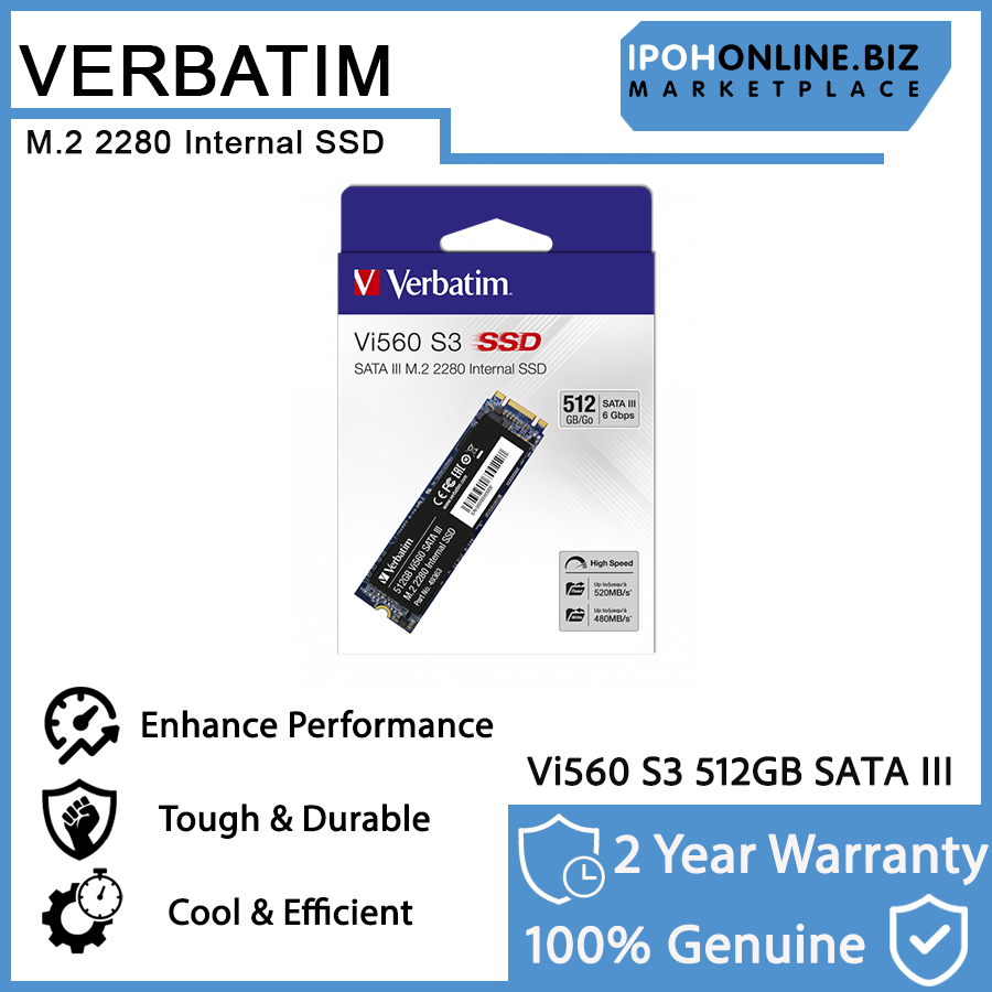 Verbatm V560 S3 SSD - 2TB Nternal Sold State Hard Drve SATA M - View #8