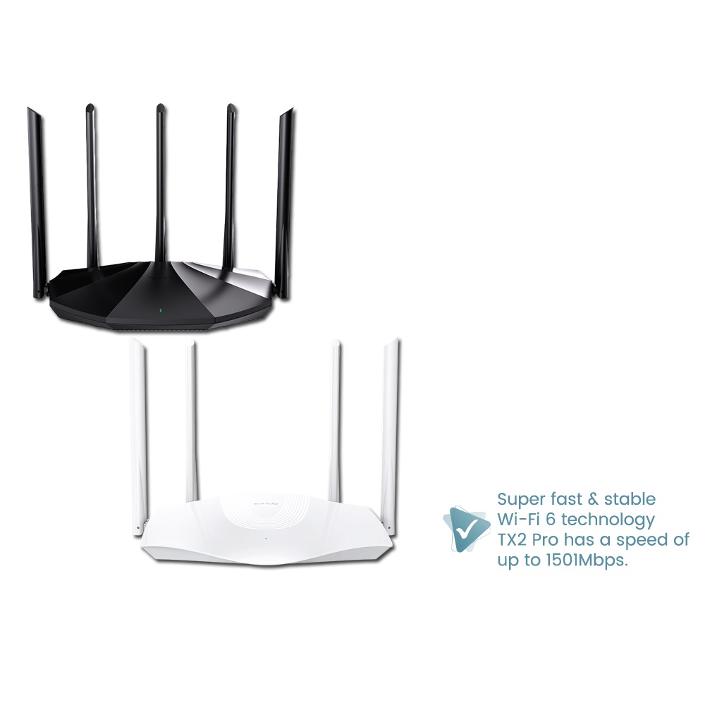 Buy Tenda TX2 Pro & TX3 AX1800 DualBand Gigabit WiFi 6