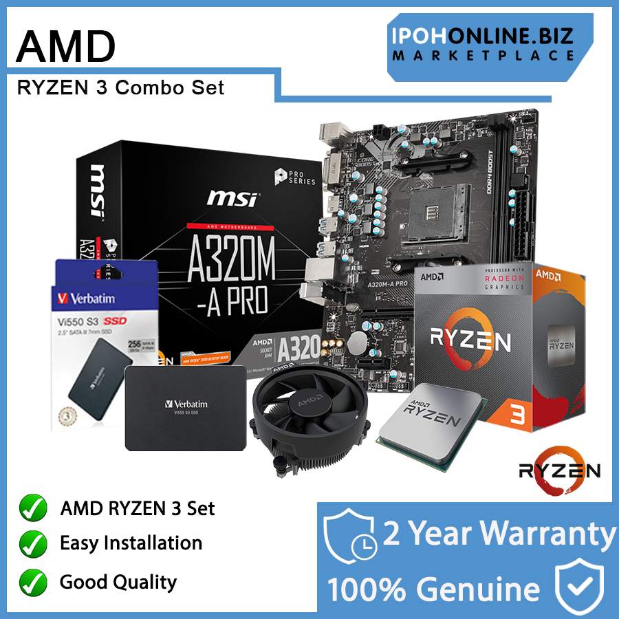 A320m Micro Amd Ryzen 3200g AMD Ryzen 3200G Ghz, 8GB DDR4 RAM, 500