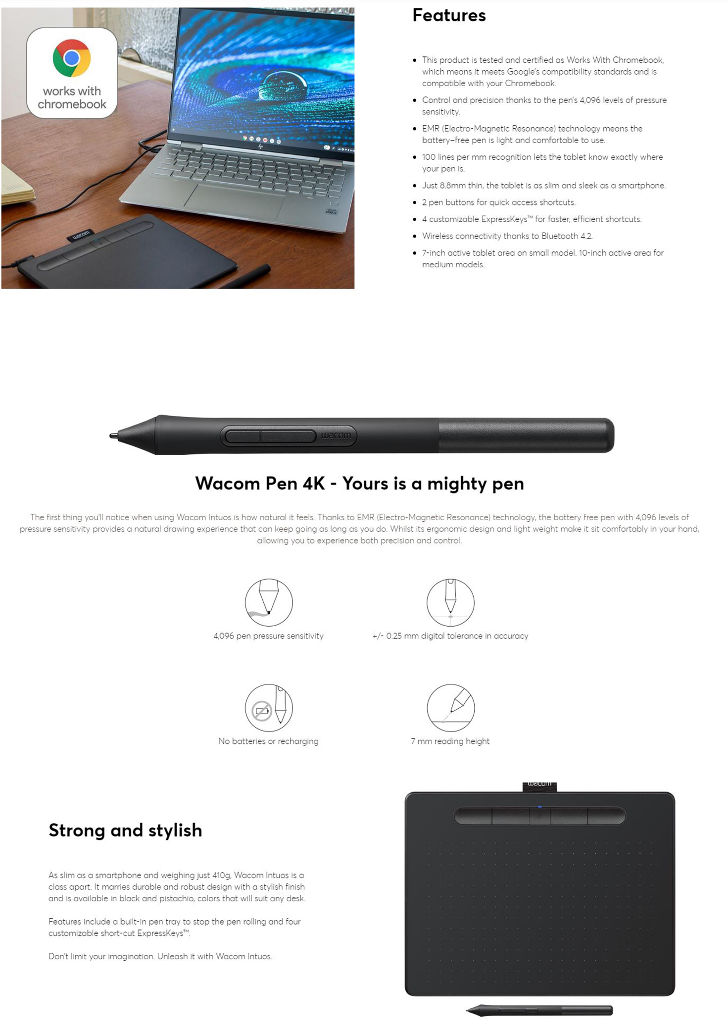 Buy Intuos Medium Bluetooth Graphic Drawing Pen Tablet