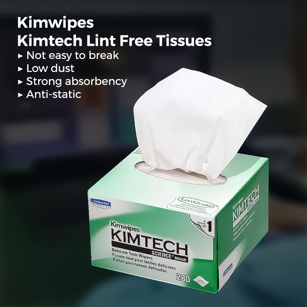 Buy Kimwipes Kimtech FTTH Fiber Wipe AntiStatic DustFree