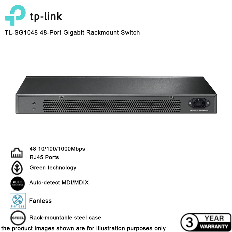 Network Buy Gigabit Ipohonline eRomman Switch 48 TL-SG1048 TP-Link Port Rackmount 19-inch |