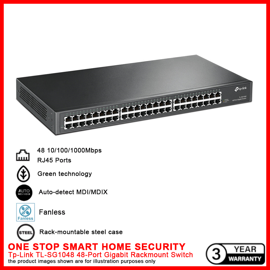 Buy Ipohonline TP-Link TL-SG1048 eRomman 48 Gigabit | Network Rackmount 19-inch Switch Port