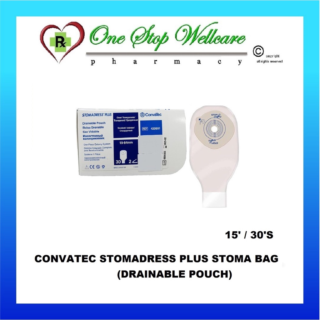 Buy Stomadress Plus Stoma Bag by Convatec 15's / 30's eRomman