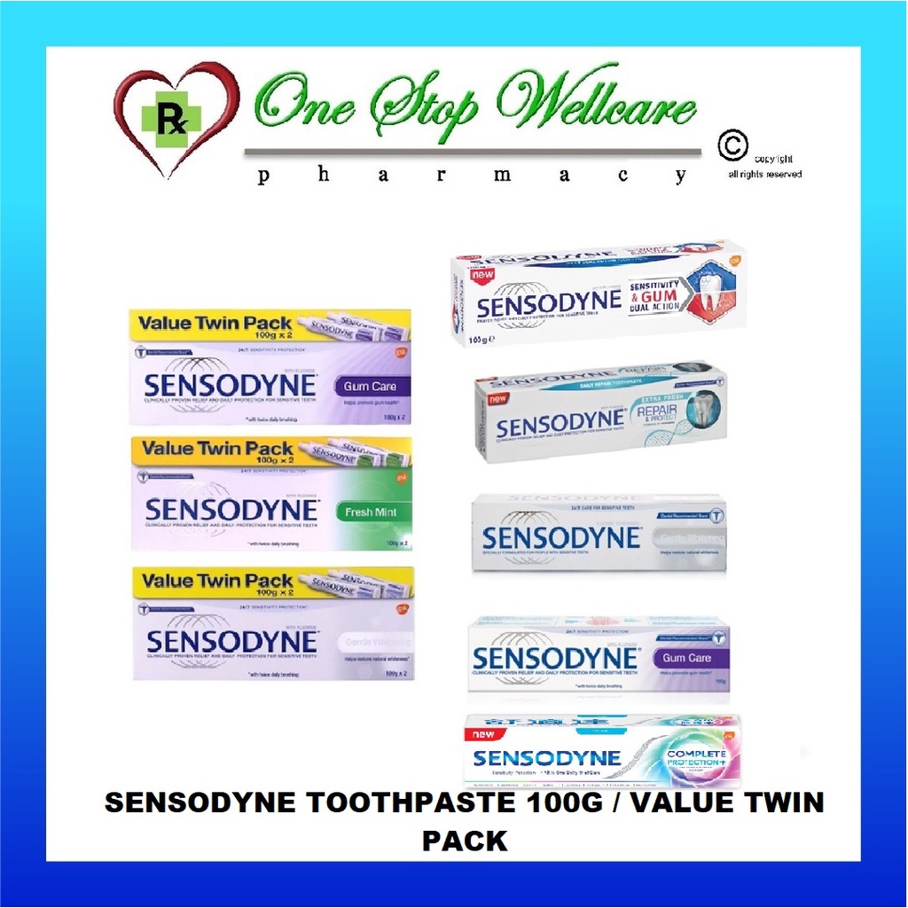 Buy SENSODYNE TOOTHPASTE 100G / VALUE TWIN PACK online eRomman