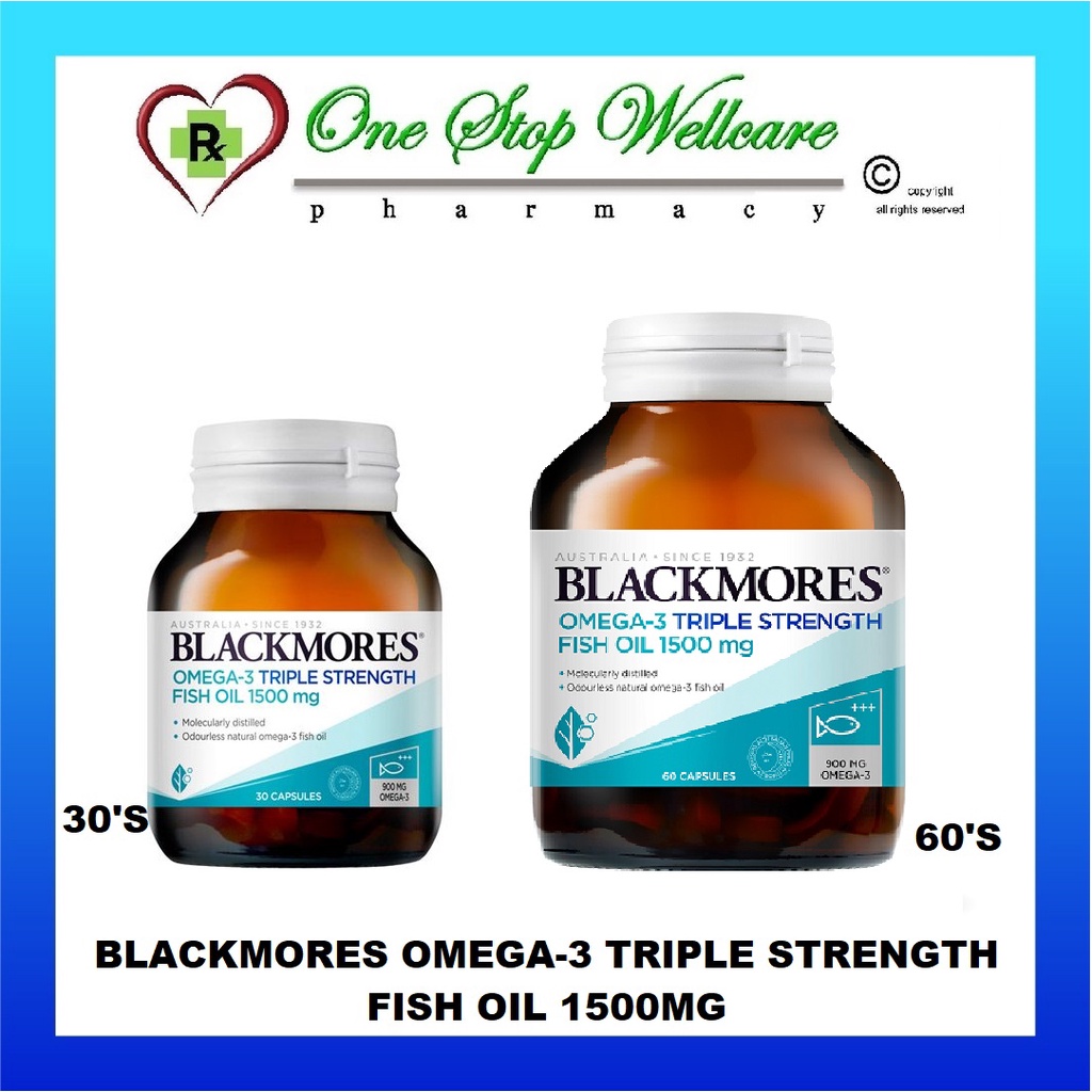 Buy Omega3 Triple Strength Fish Oil 1500mg 30's / 60's eRomman