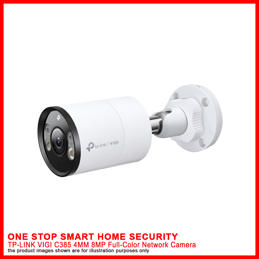 TP-LINK VIGI C385(4mm) VIGI 8MP 屋外用フルカラーバレット型