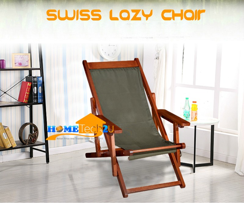 Buy Hometech2u Swiss Wood Folding Beach Chair 3 Colors Eromman