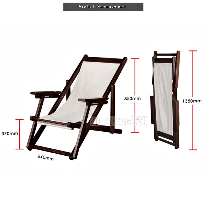 Buy Swiss Wood Folding Beach Chair by Hometech2u eRomman