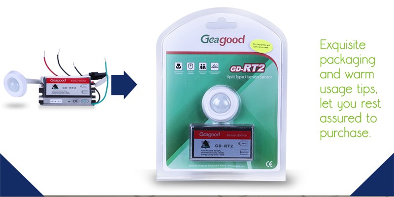 Geagood Indoor Light with Motion Light Sensor Switch As Picture