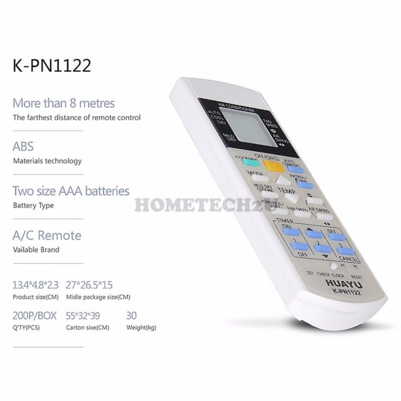 Télécommande Pour Tous Les Modèles National PANASONIC AIR CLIMATISEUR HUAYU K-PN1122