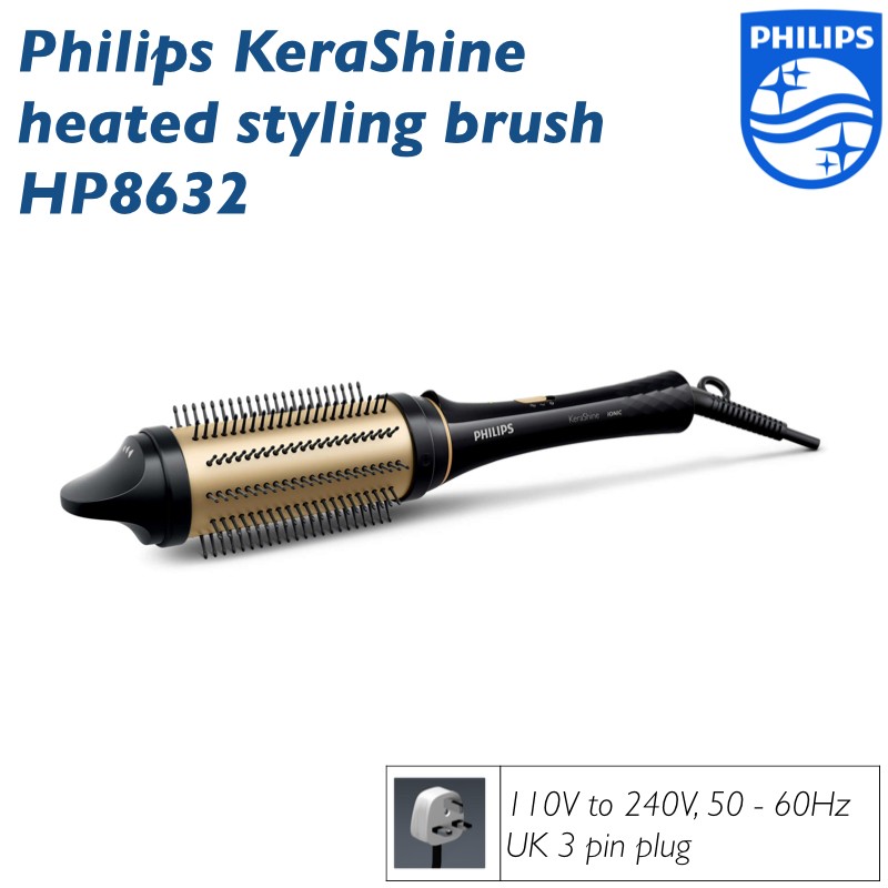 Buy Philips KeraShine Heated Hair Brush Styling | eRomman