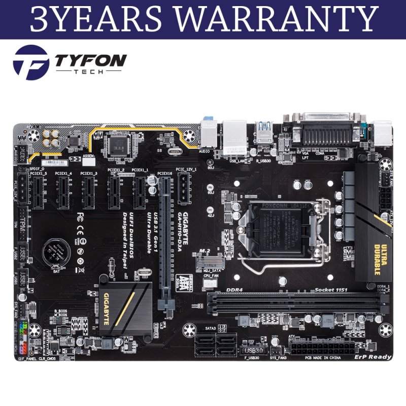 Buy Gigabyte Motherboard Desktop GAH110D3A LGA 1151 eRomman