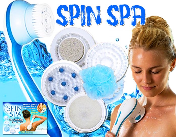 Buy Spin Spa the Spinning Spa Brush (Blue/White) eRomman