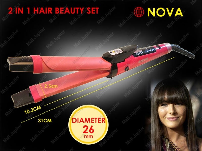 professional 2 in 1 hair straightener