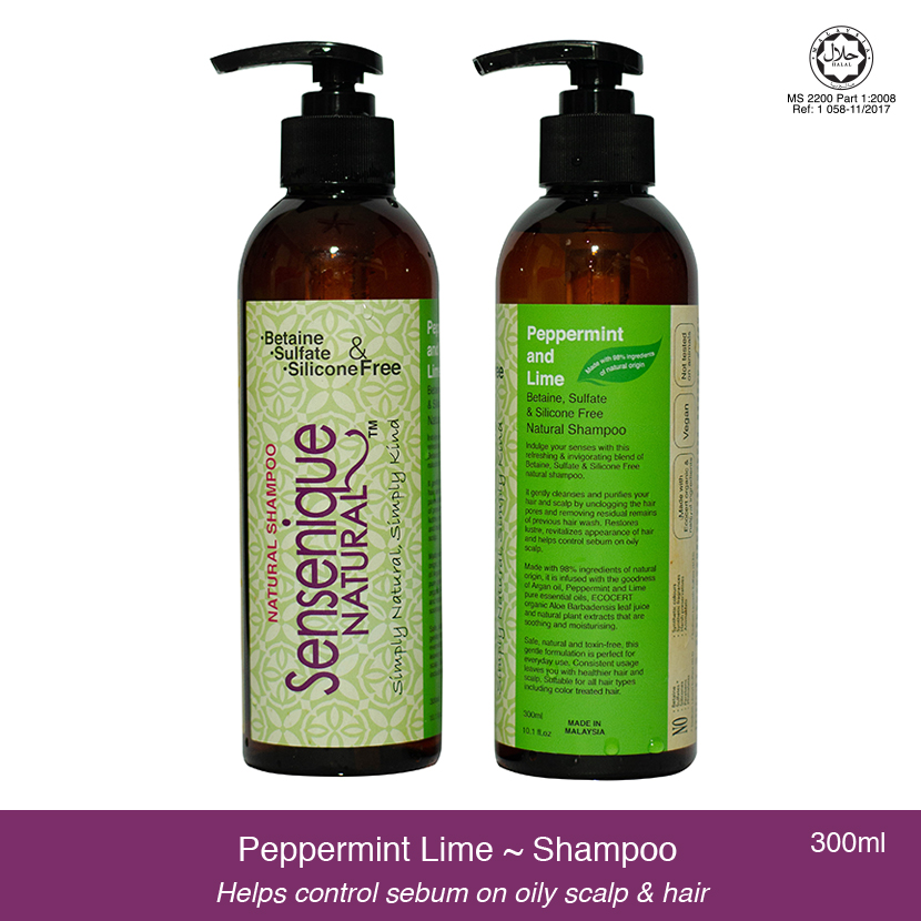 Buy Sensenique Natural Peppermint Lime Silicone Free Shampoo