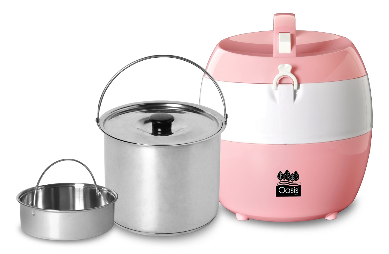 Buy Oasis Swiss 2.5l Thermal Cooking Pot with S/S Steamrack & Sandwich