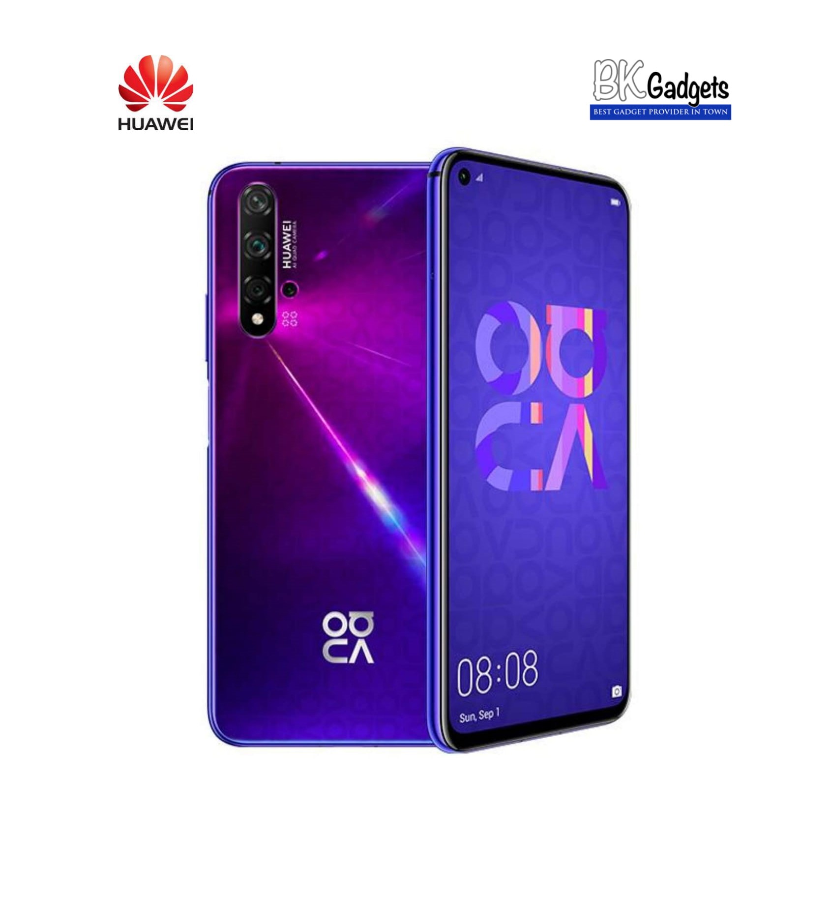 ほぼ未使用 HUAWEI nova 5T ミッドサマーパープル 対応版 www