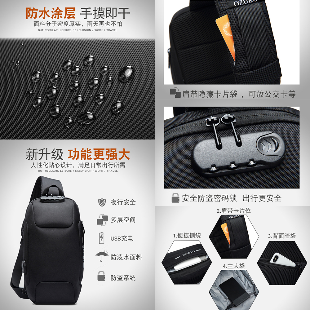 ozuko sling backpack