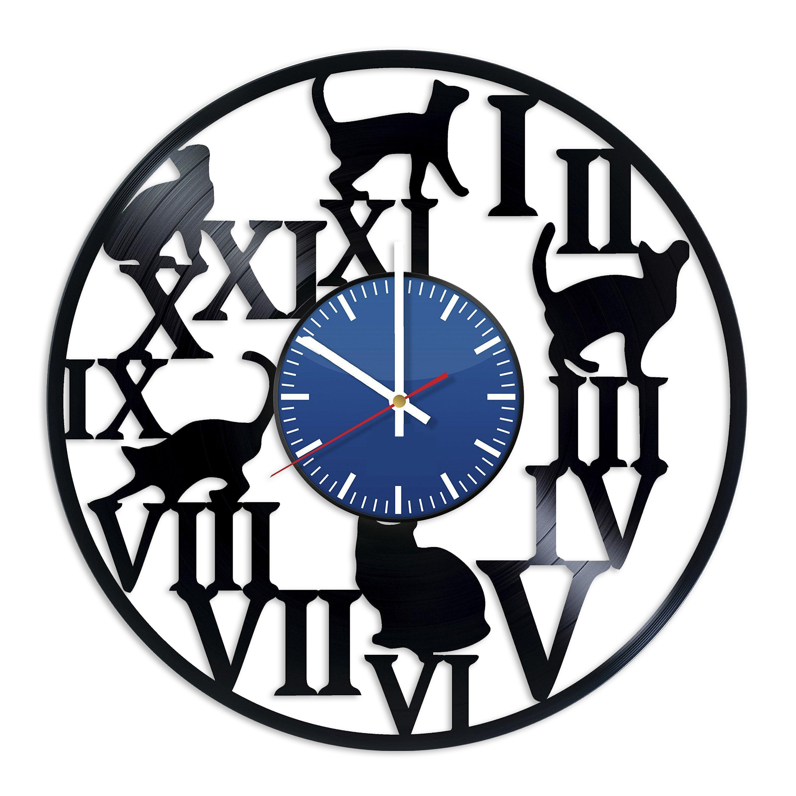 Buy Myehomedecor Funny Cat Wall Clock eRomman