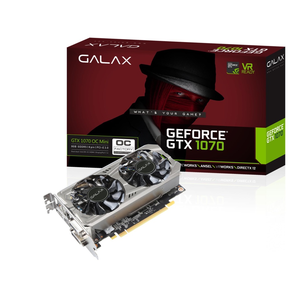 玄人志向（GALAX） gtx1070 8gb mini oc 玄人志向 GF-GTX1070-E8GB/OC/DF [PCIExp 8GB] 価格比較 - 価格.com