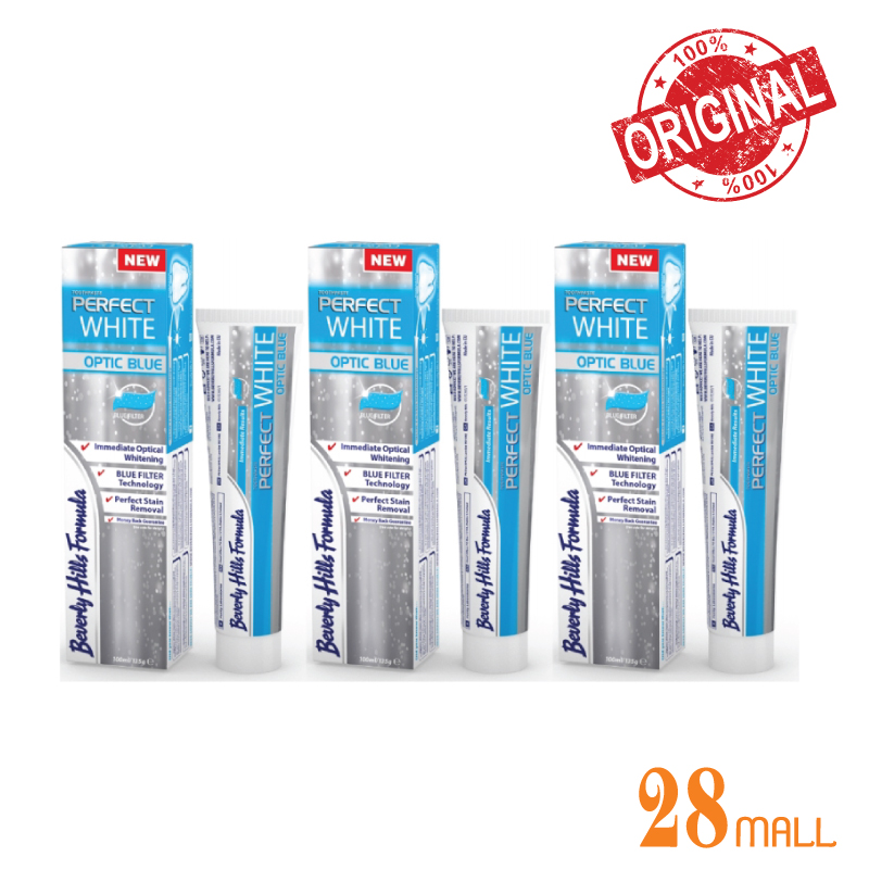 Buy Beverly Hills Formula Perfect White Optic Blue Toothpaste 100 ml x 3s Online eRomman