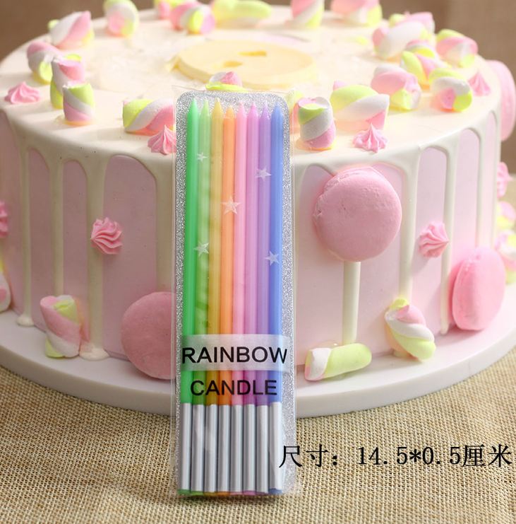 5 inch Birthday Candles Party Candles for Birthday Cakes Decorations 6pcs 