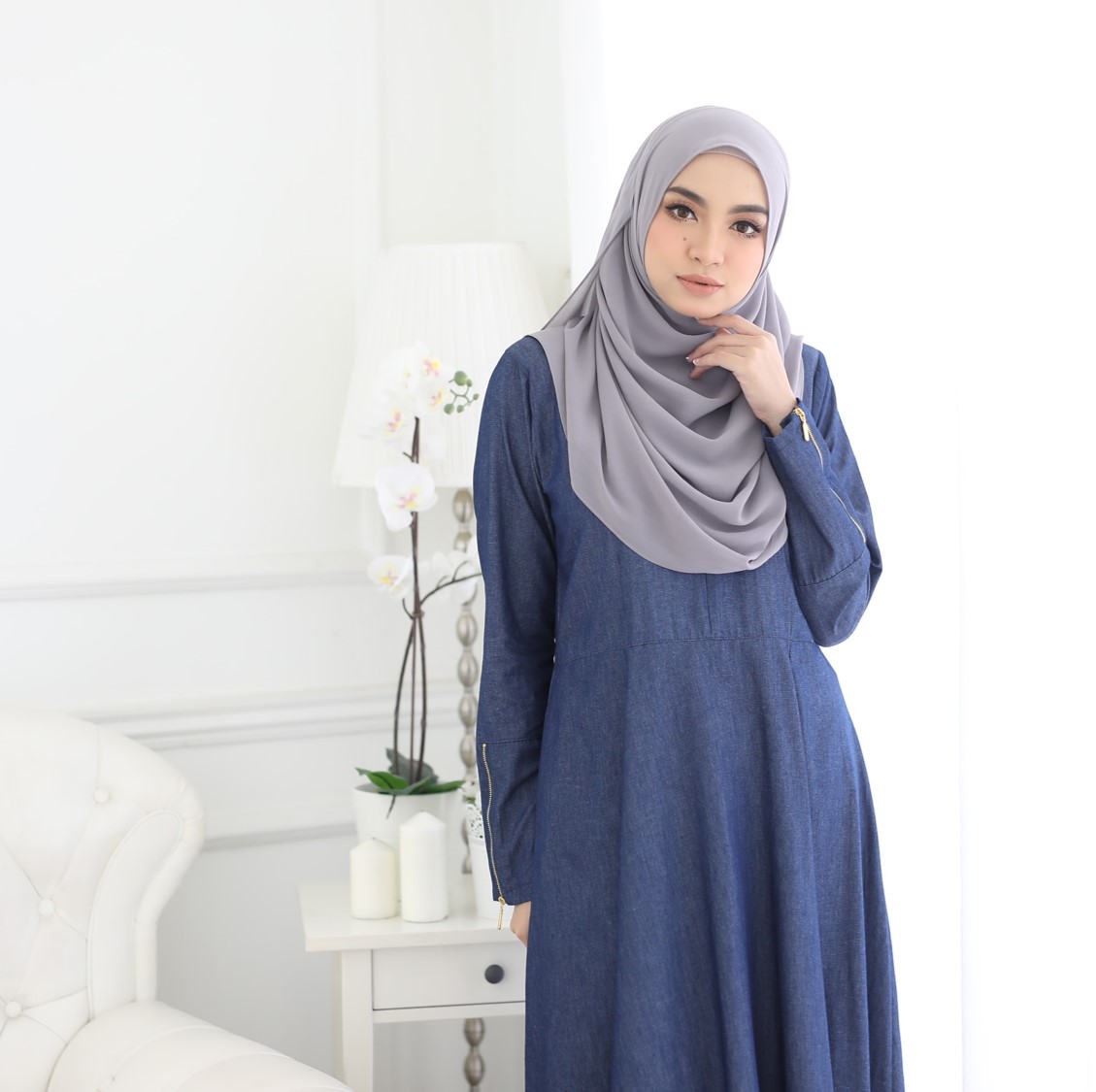 jubah denim