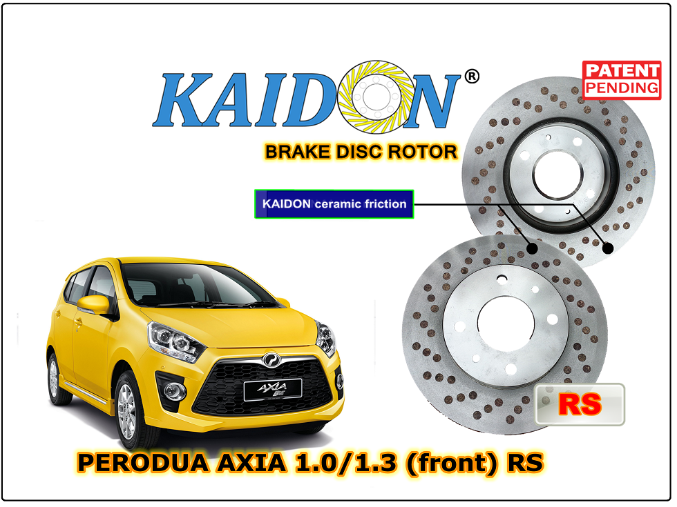Buy Kaidon Brake Perodua Axia 1 0 1 3 Disc Brake Rotor Kaidon Front Type Rs Spec Eromman