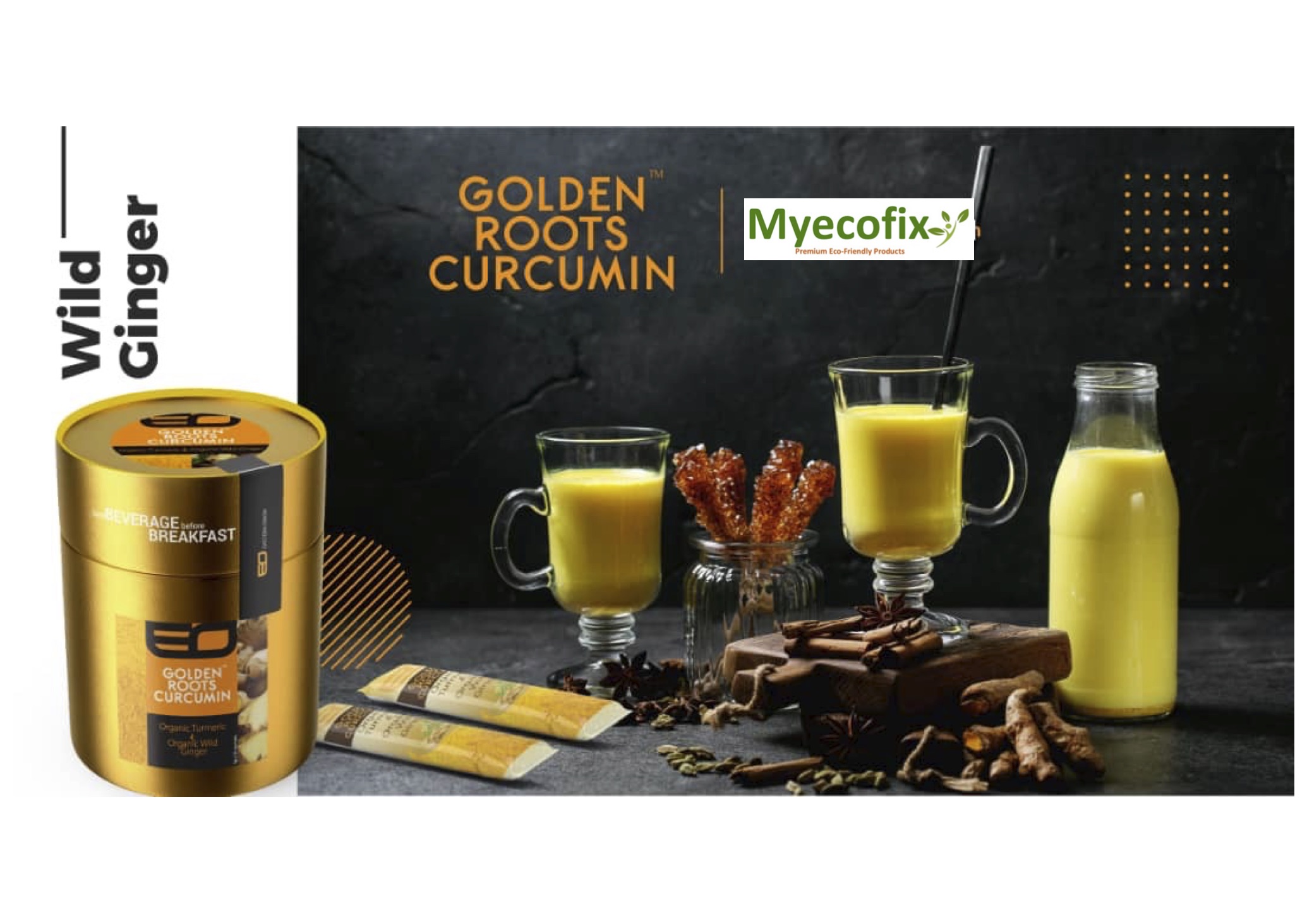 Buy Organic Turmeric & Organic Ginger Halal & FDA Approved 30 sachets