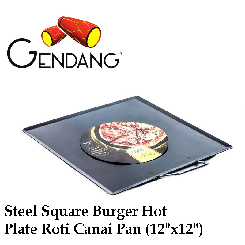 Buy GENDANG Steel Square Burger Hot Plate Pan Pan Roti eRomman