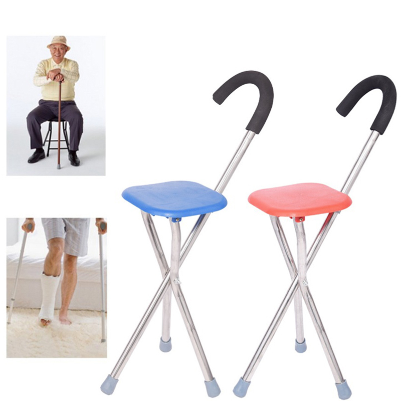 Buy Gdeal Lightweight Bench Cane Old Man Crutches Chair Folding (2