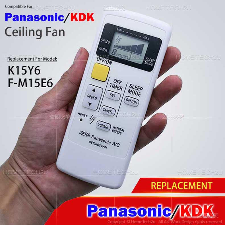 Panasonic Kdk Ceiling Fan Remote, Ceiling Fan Remote Control Replacement