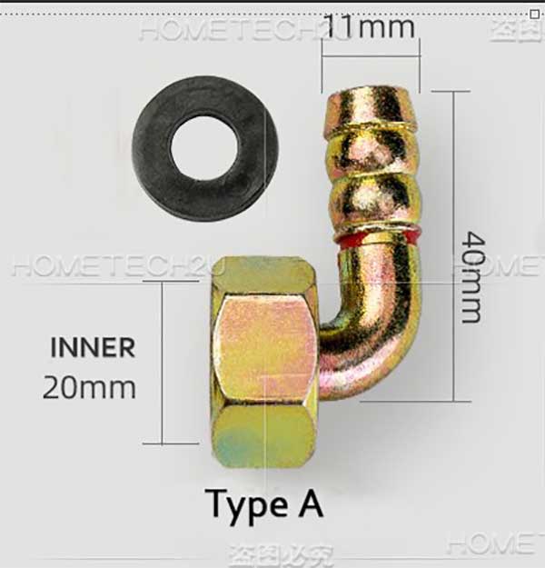 Buy Gas Stove Connecter Inlet Joint Hose Connection eRomman