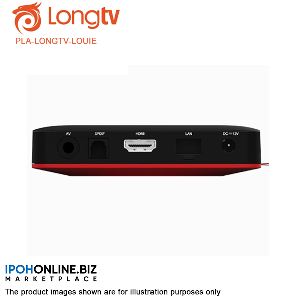 LOUiE Long TV Box Internet Smart TV ith Unlimited Channels (Black)