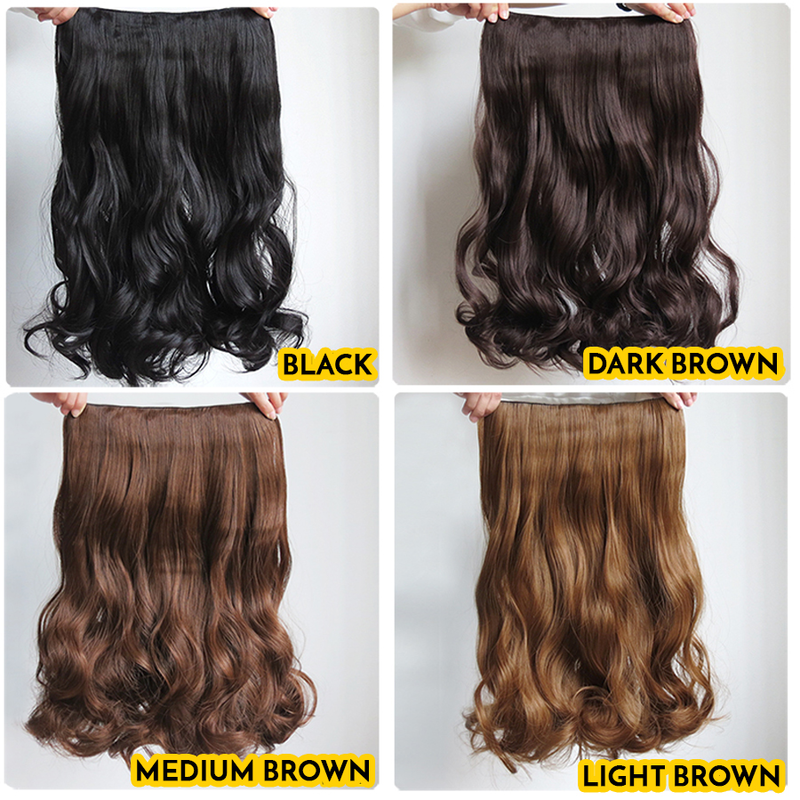 Buy Supermodels Secrets Clip On Curly Long Hair Extensions Nylon