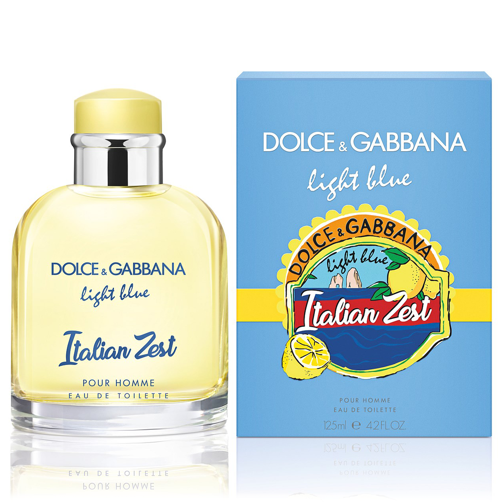 dolce gabbana light blue italian zest man