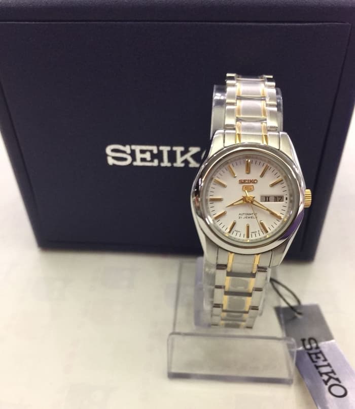 seiko 5 gold silver