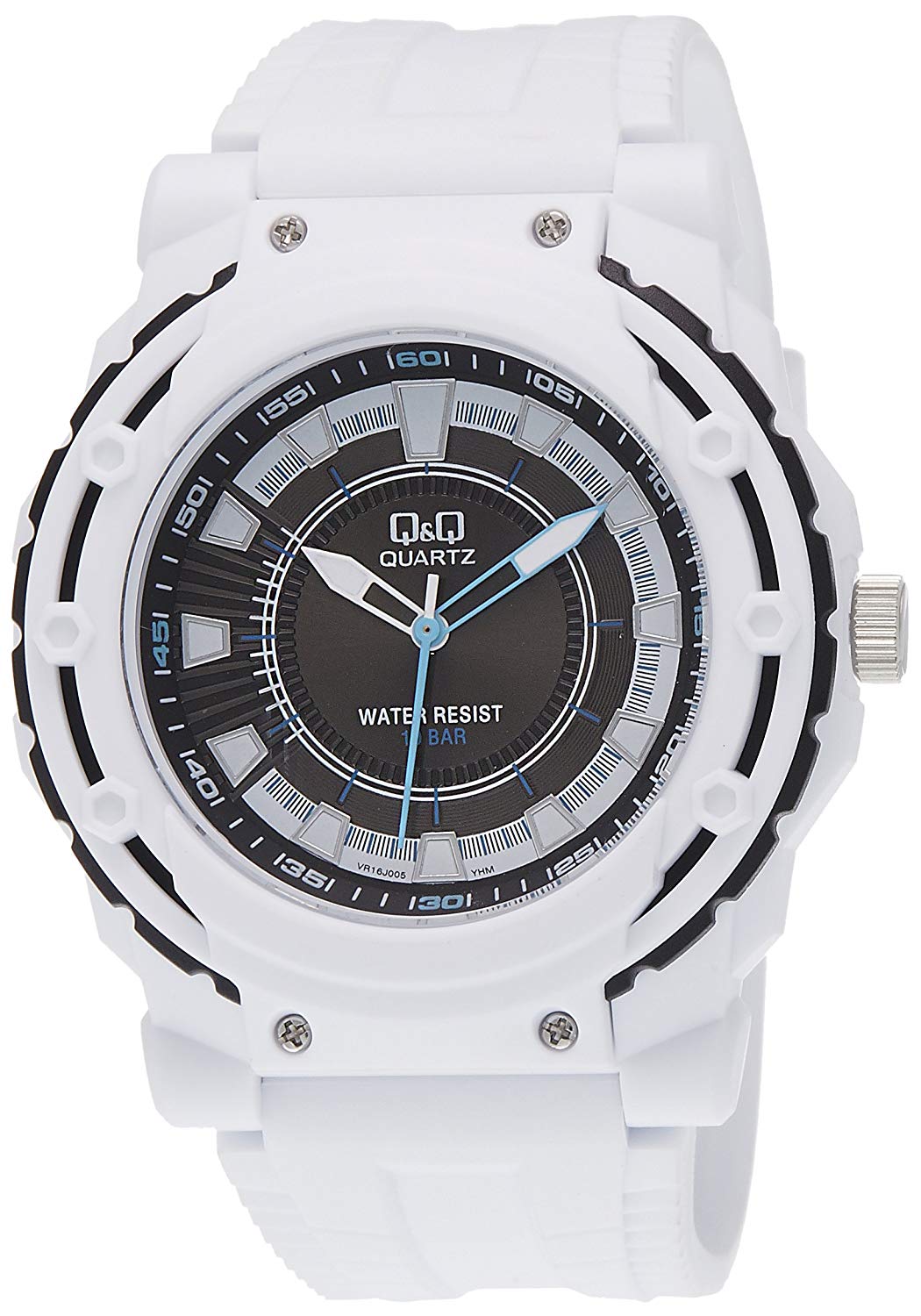 white color sports watch