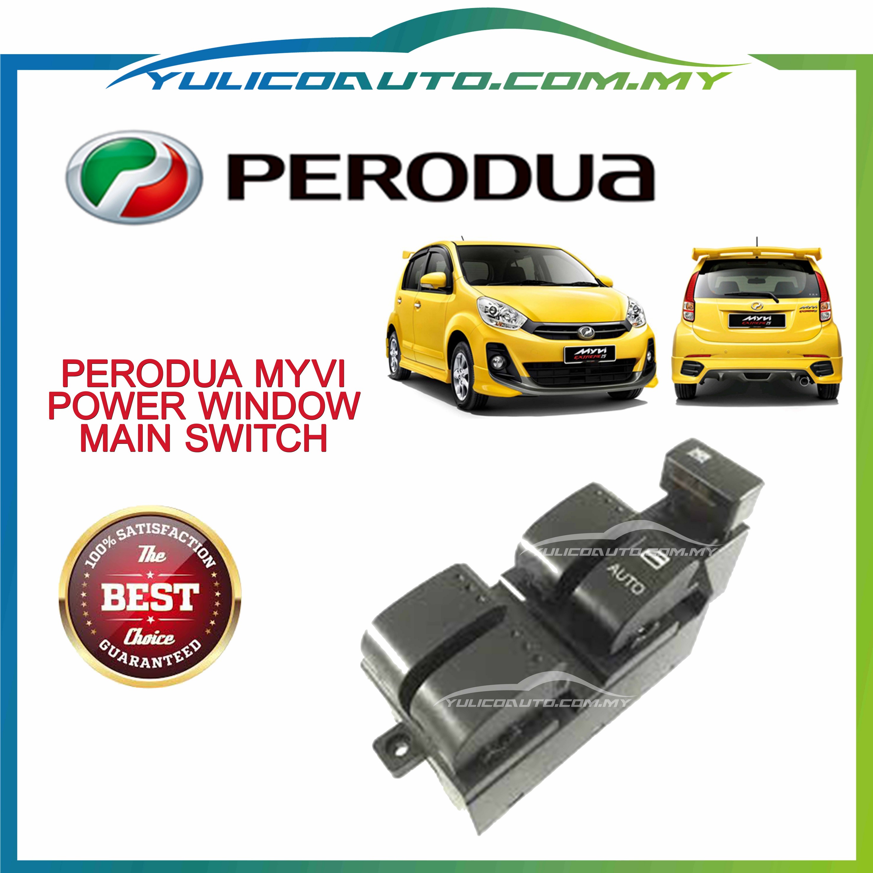 Buy OEM Perodua Myvi Power Window Main Switch (without housing) eRomman