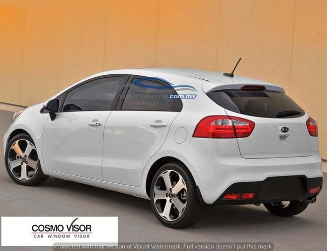 Buy Cosmo Visor Oem 3 Kia Rio Ub Pride K2 Hatchback Door Window Visor For Year 13 Above Eromman