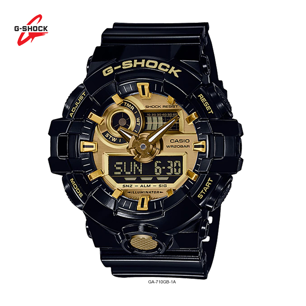 g shock black gold original
