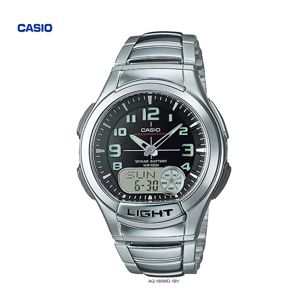 Buy Casio AQ-180WD Analog-Digital 100% Original \u0026 New (3 Colors) | eRomman