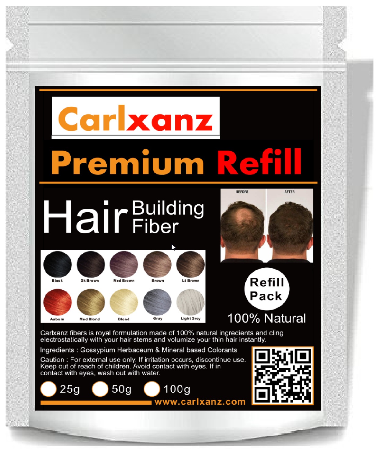 Buy Carlxanz Hair Building Fiber Refill Pack Caboki Equivalent (Dark Brown) | eRomman Buy Carlxanz Hair Building Fiber Refill Pack Caboki Equivalent (Dark Brown) | eRomman