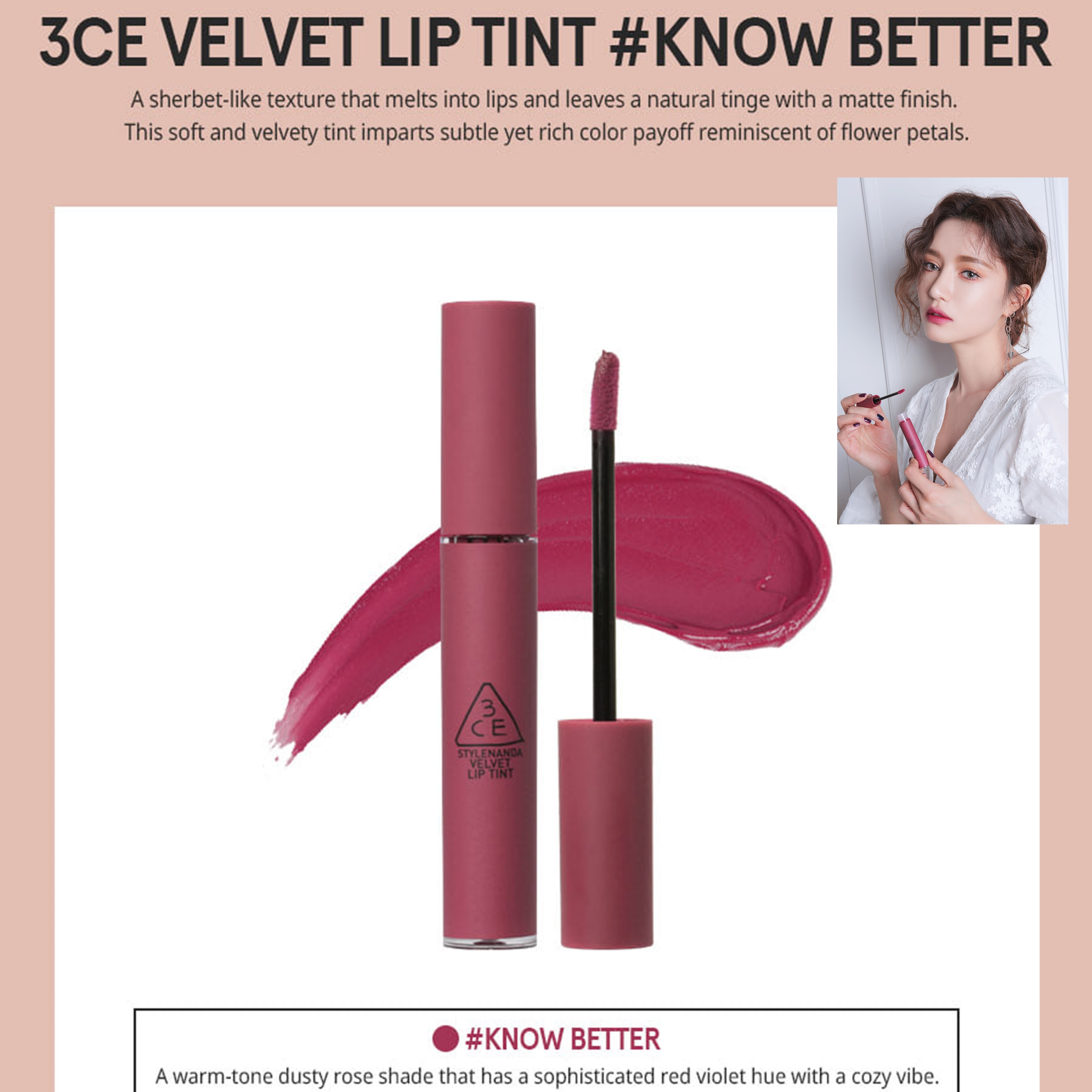 Buy Velvet Lip Tint 3CE (5 Colors) eRomman