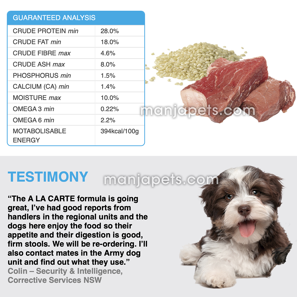 Buy New! Ala Carte Lamb & Rice 18KG All Life Stages (PUPPY, SMALL TO